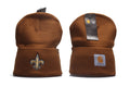 Carhartt 47 New Orleans Saints embroidered beanie front and back view